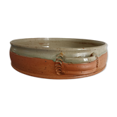 Large glazed terracotta dish.