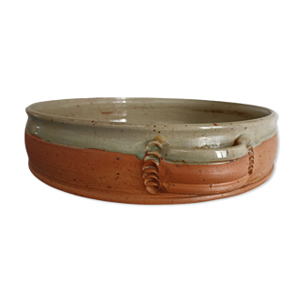 Large glazed terracotta dish.