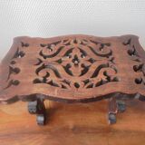 small bench or footrest, wood