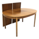 Scandinavian walnut dining table, Sweden, 1960s