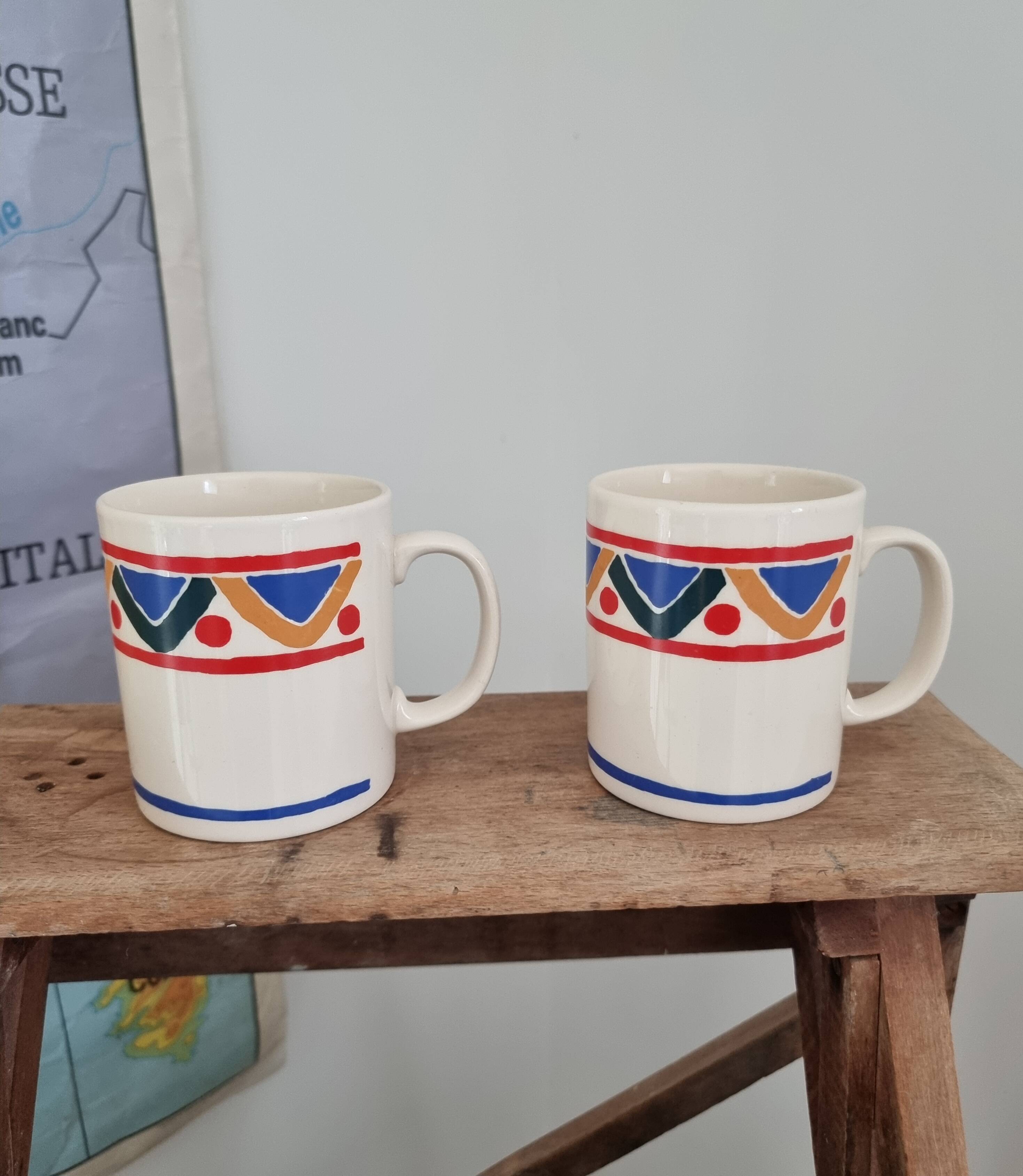 Duo de 2 tasses vintages Mobil