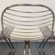 Set of 4 vintage Italian Gastone Rinaldi style chairs in chrome metal