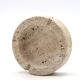 Cerri Nestore round Italian ashtray in travertine, 1970s