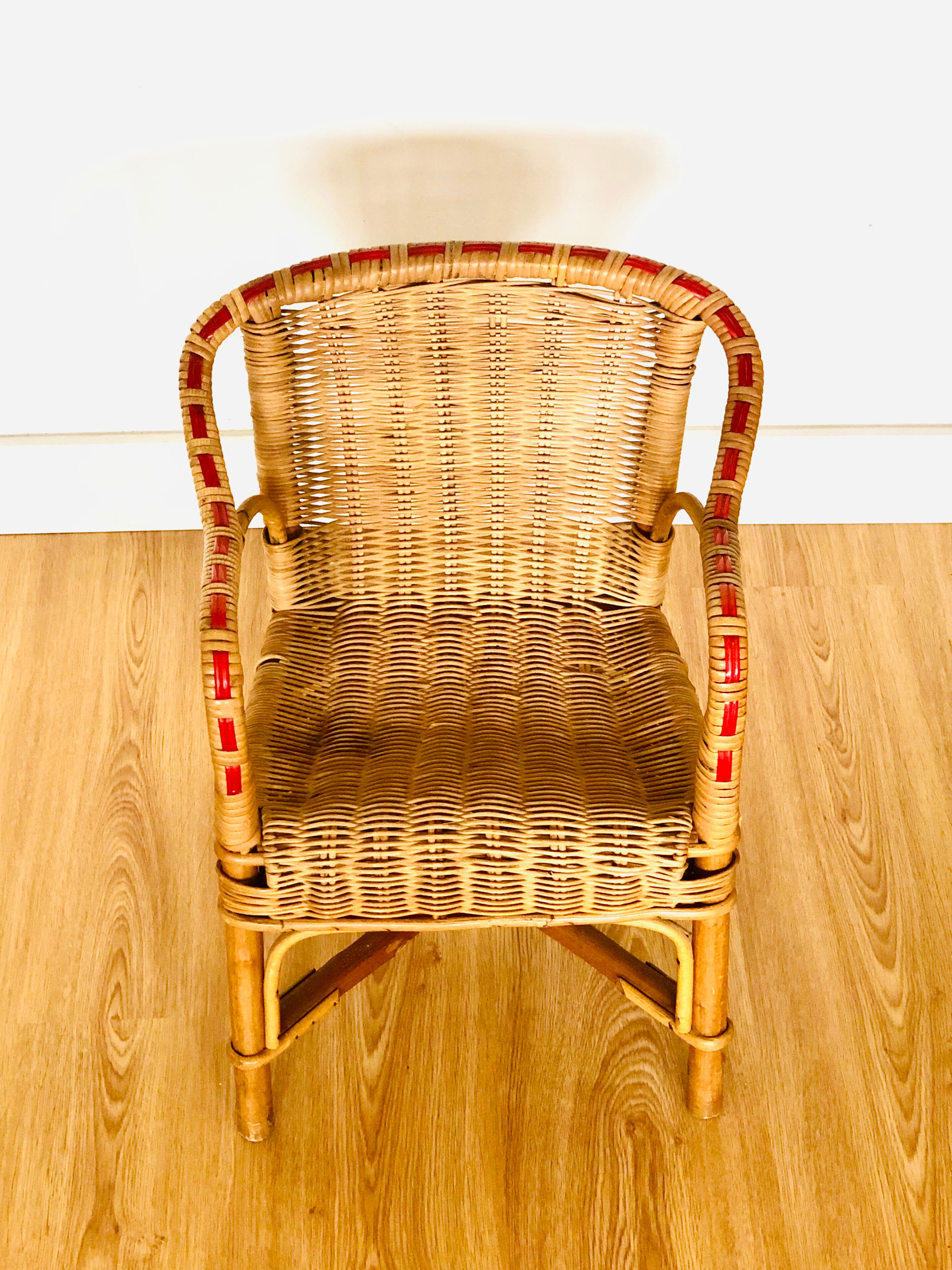 Rattan and wicker children's chair