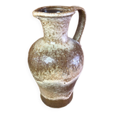 Old west germany pitcher ceramic brown & beige vintage