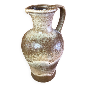 Old west germany pitcher ceramic brown & beige vintage