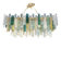 Monumental Rectangular Strip “Listelli” Murano Glass Chandelier by Simoeng