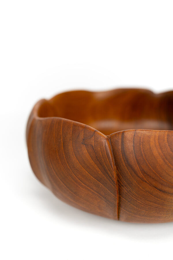 Handmade teak bowl