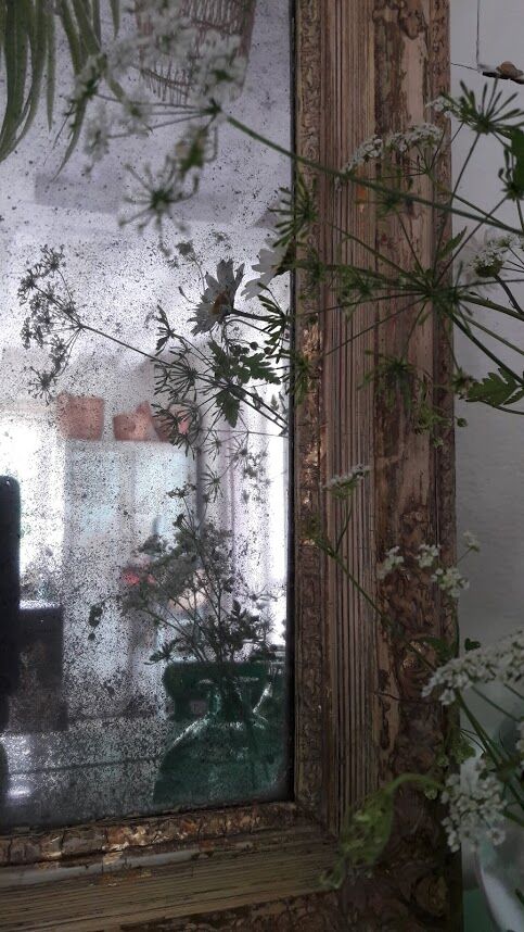 Antique mirror 55 x 43cm