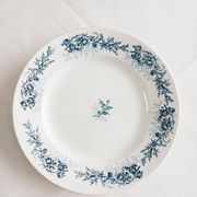 Plat rond terre de fer Longwy Cyrano