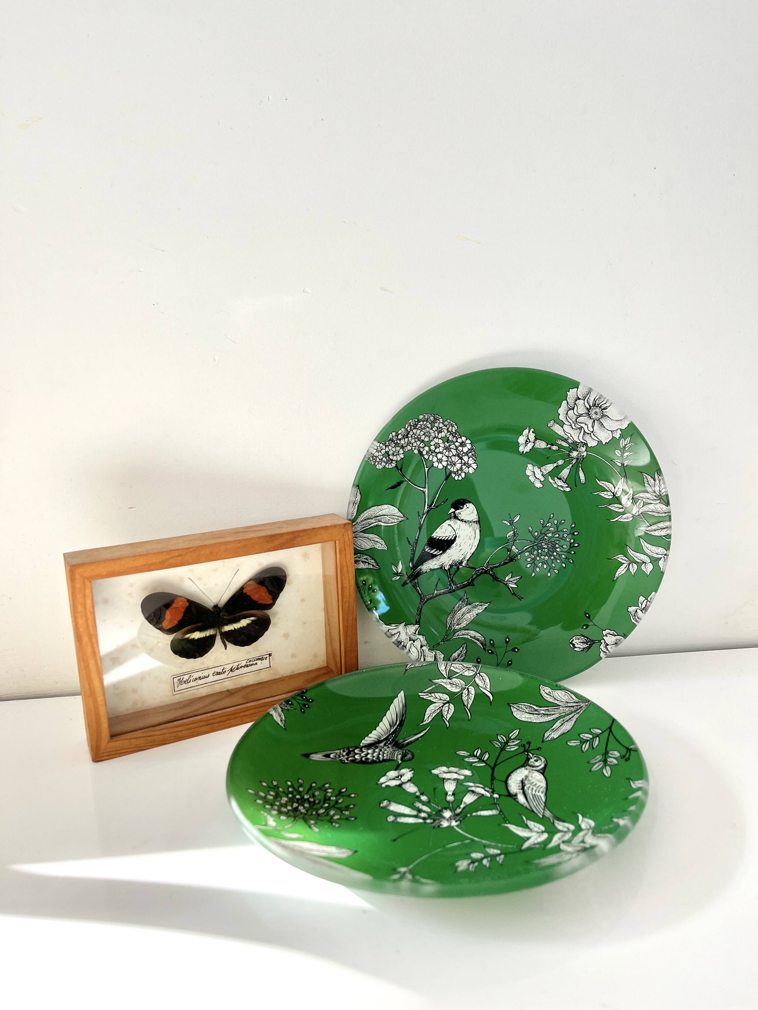 Bird decoration plates