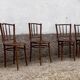 Series of 6 parisian bistro chairs 1950