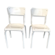 Set of 2 chairs of school