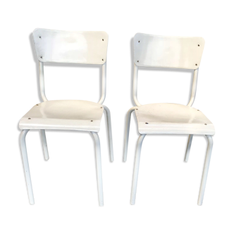 Set of 2 chairs of school