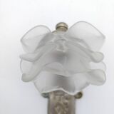 Art Deco wall light. Rose in glass paste.