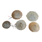 Set of 5 vintage ceiling lights