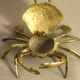 Crab ashtray in brass 1970