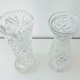 Vases in cut crystal