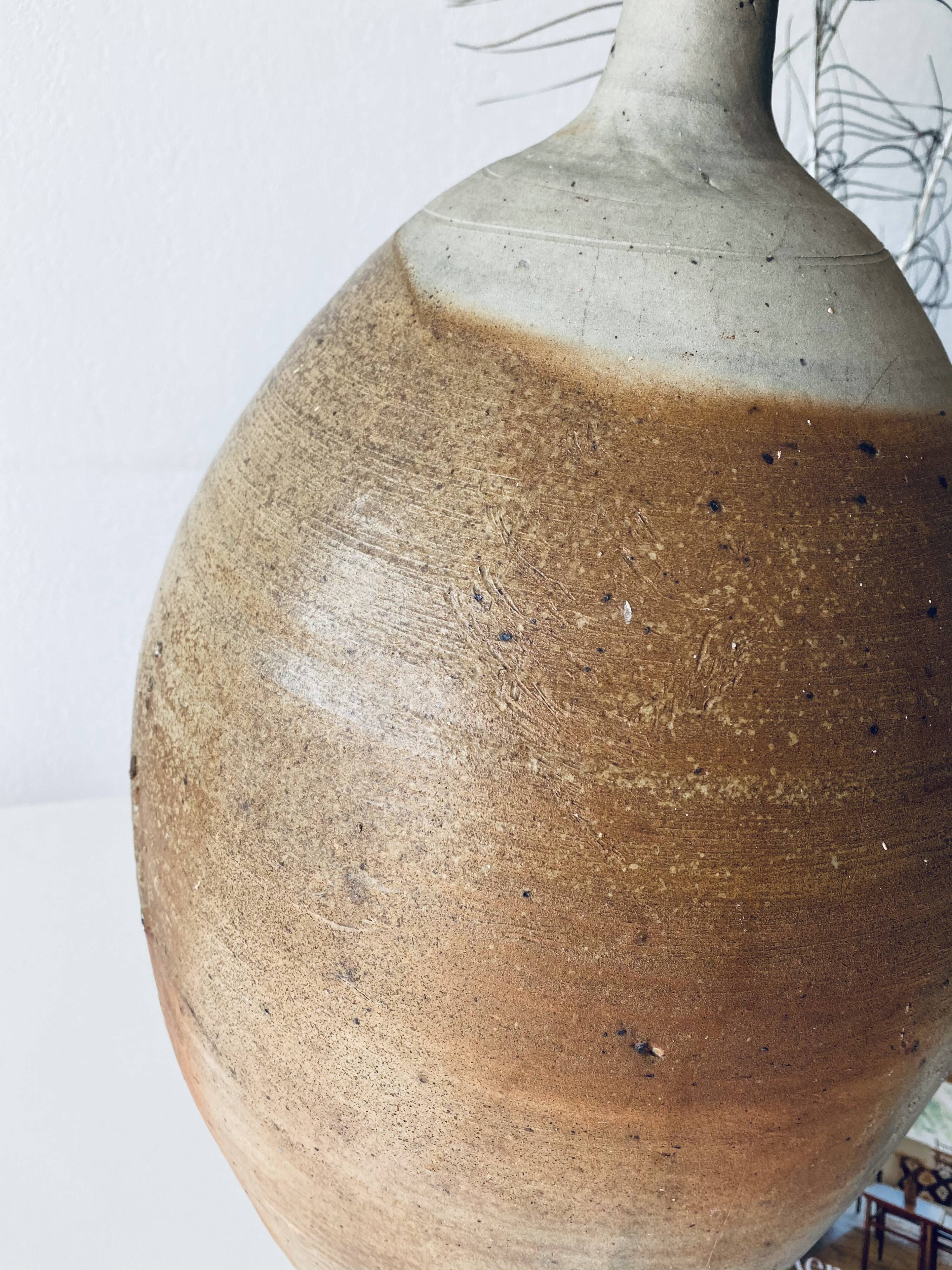 Very large old sandstone jar