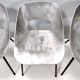 Set of Three Aluminum "Tulipe" Tonneu Chairs by Pierre Guariche, France