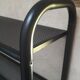 Desk shelves metal black vintage 80s