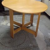 Table ovale bois pliable