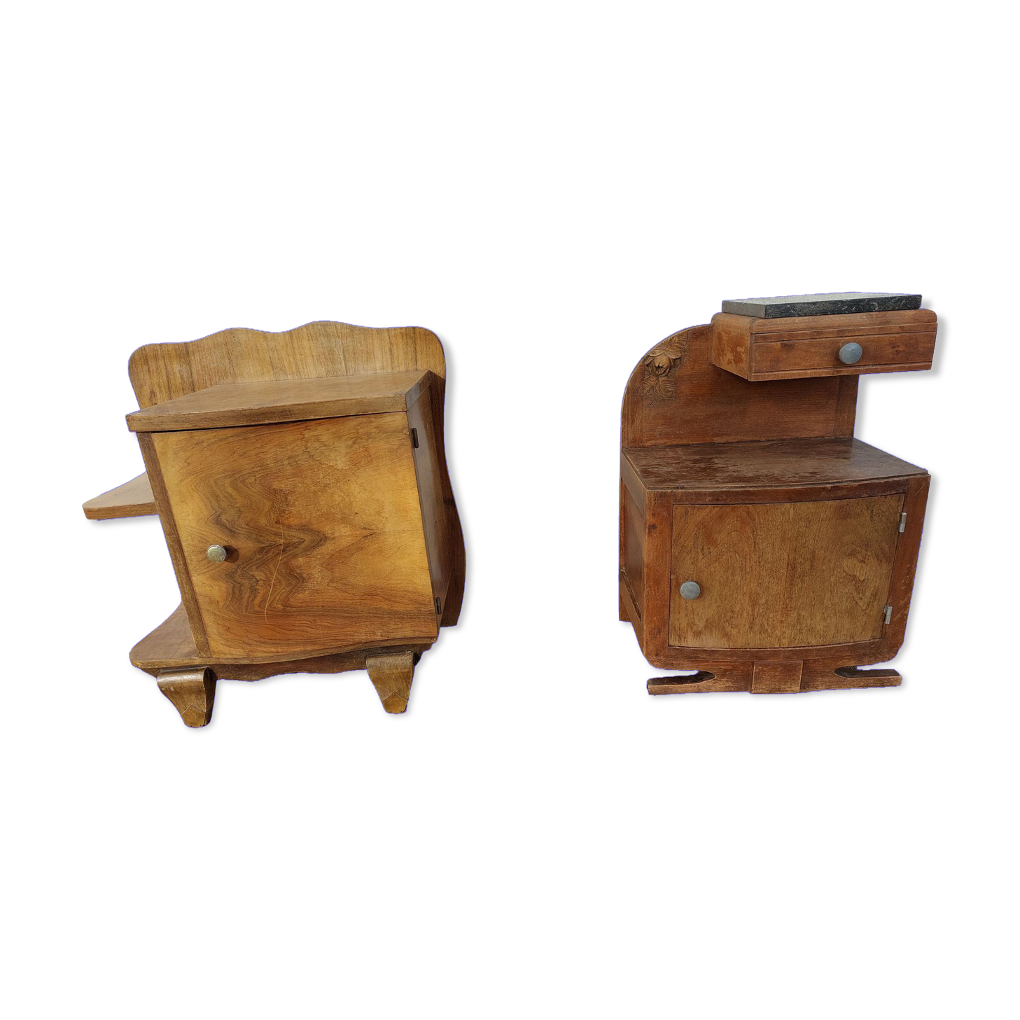 Pair of art deco bedside tables