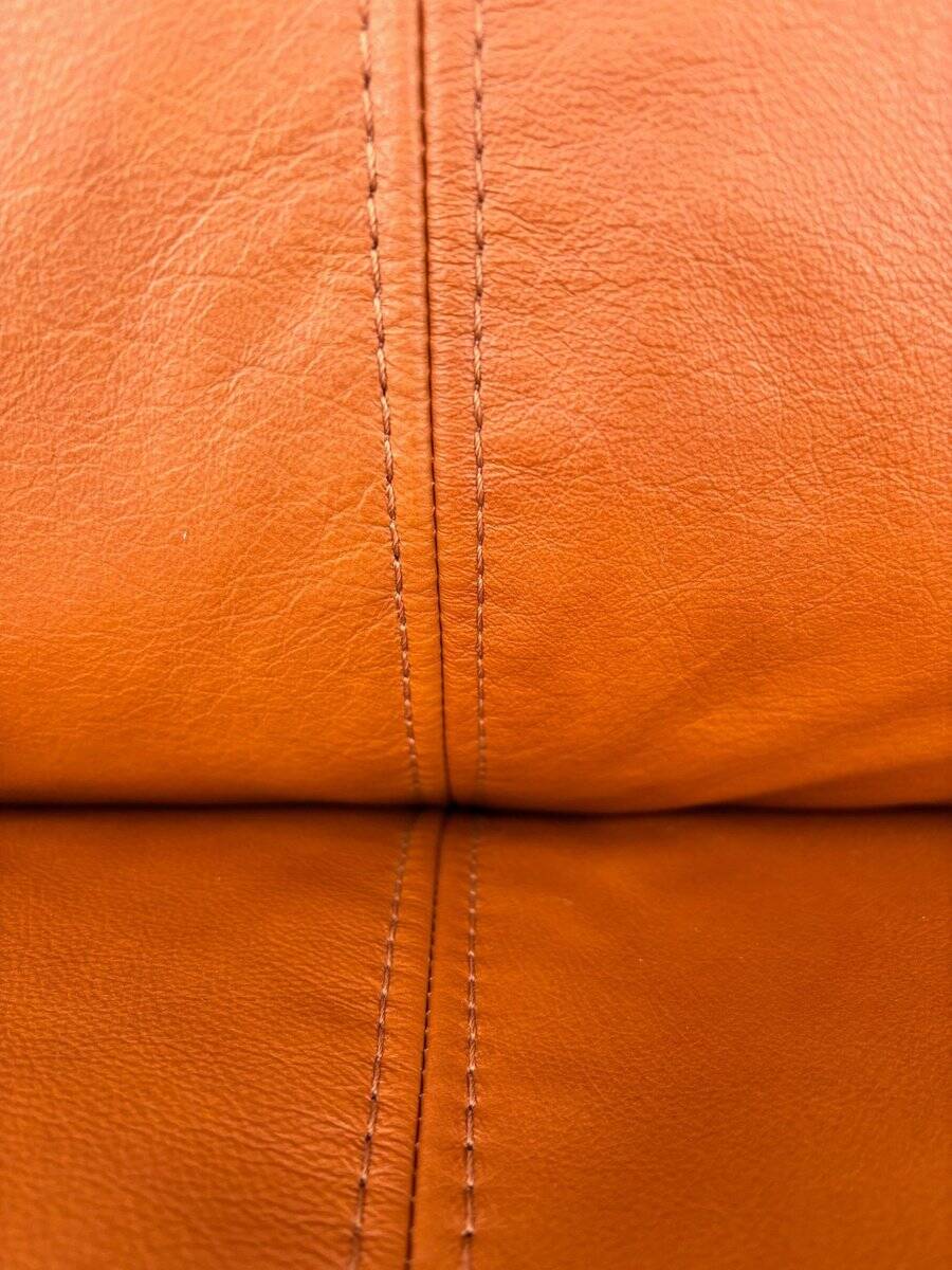Sesann Leather Sofa by Gianfranco Frattini for Cassina, 1972