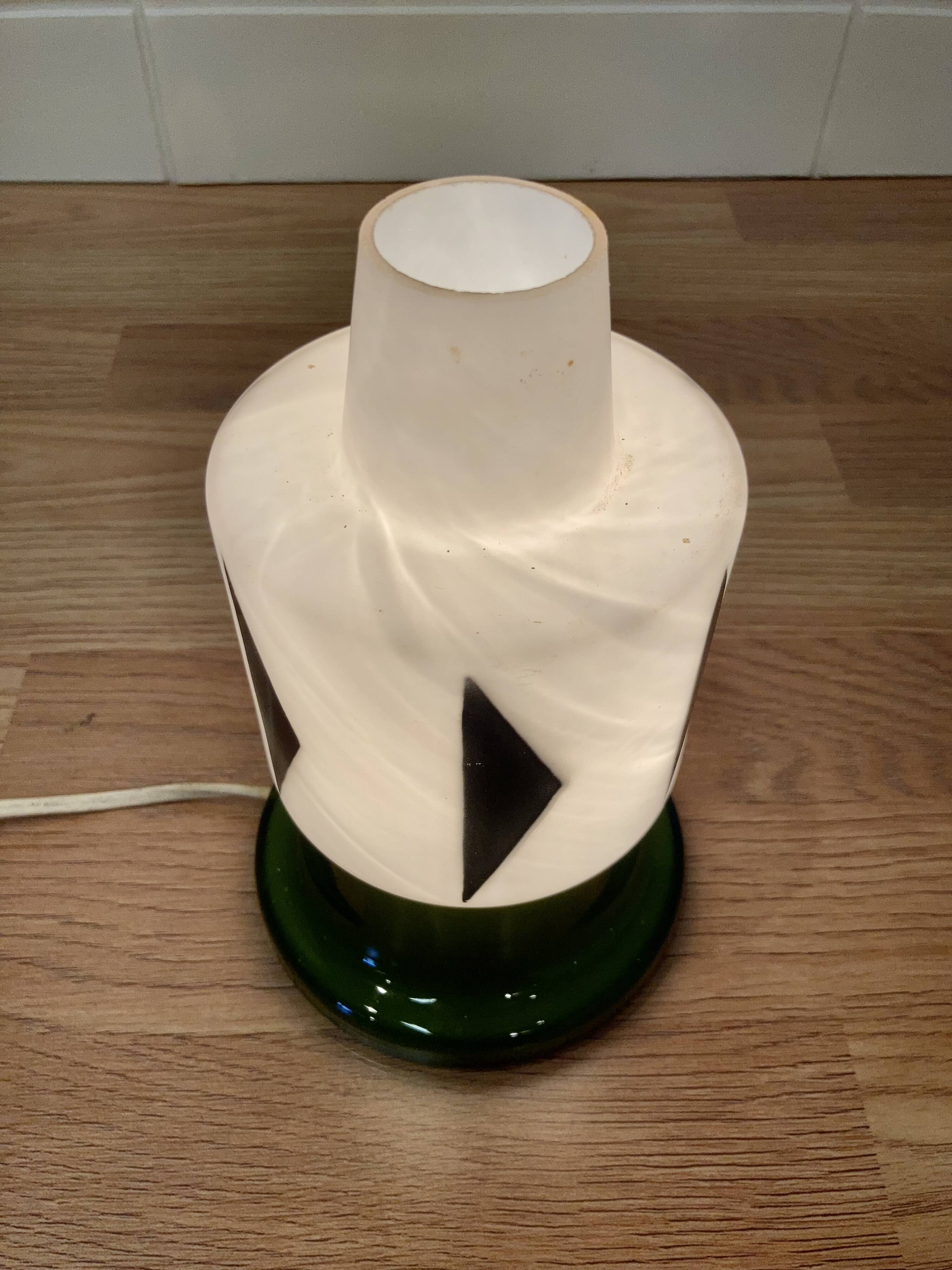 Opaline lamp "scandinavian design 1950".
