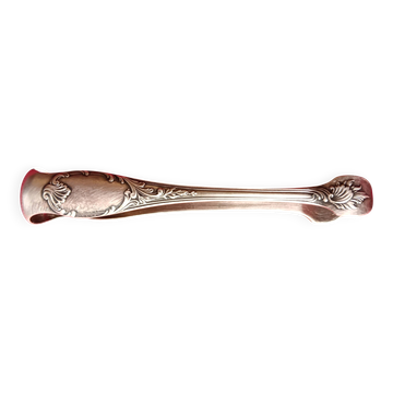 Pince a sucre ancienne en metal argente "christofle" style louis xv rocaill