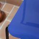 Chair Kaa by Francesco Soro, blue lacquered metal, 1980s