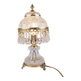 Lampe en cristal à pampilles