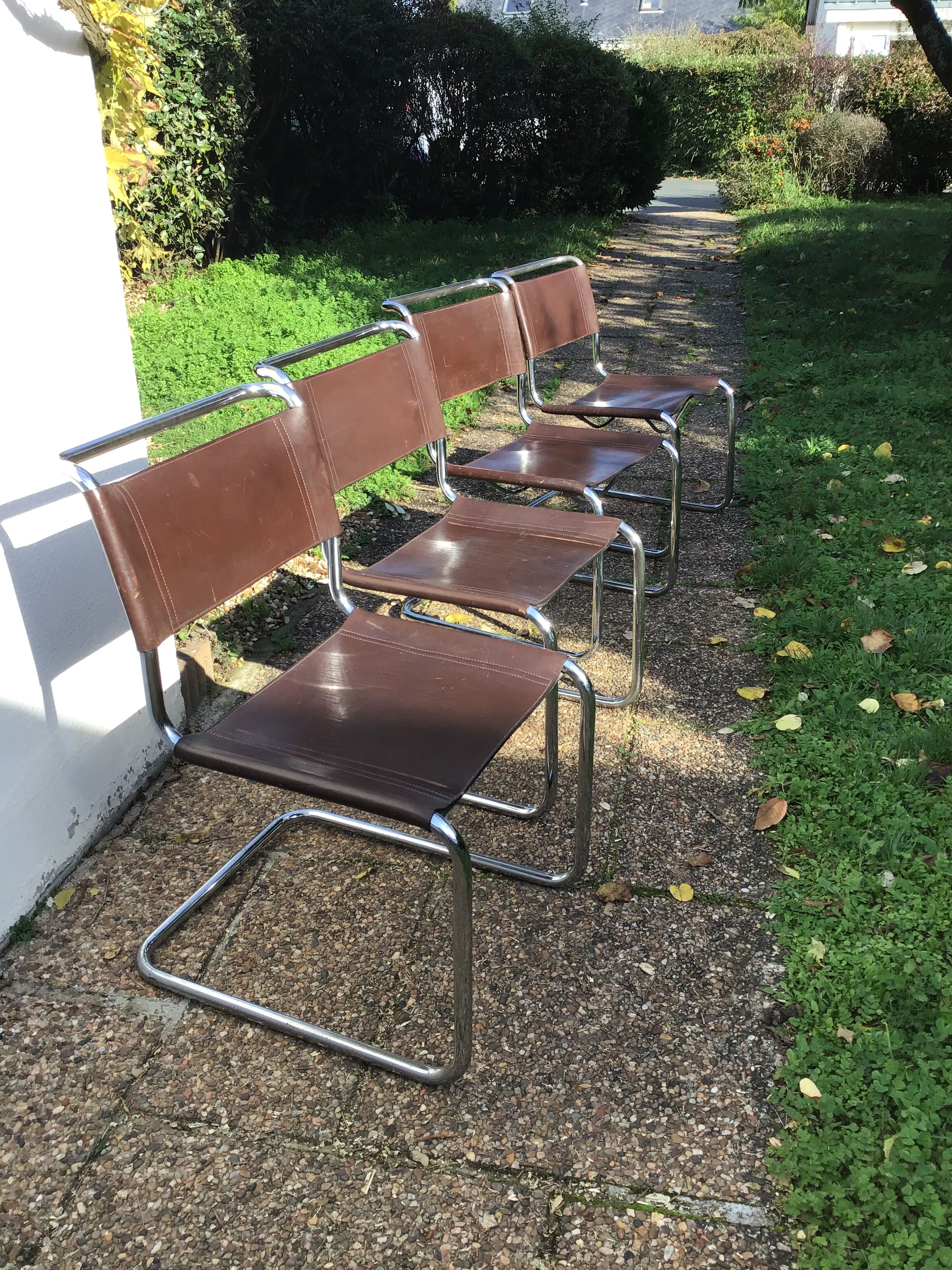 Suite of four S33 chairs