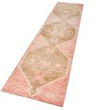 Mid Century Turkish Vintage Runner Rug, 86x325Cm