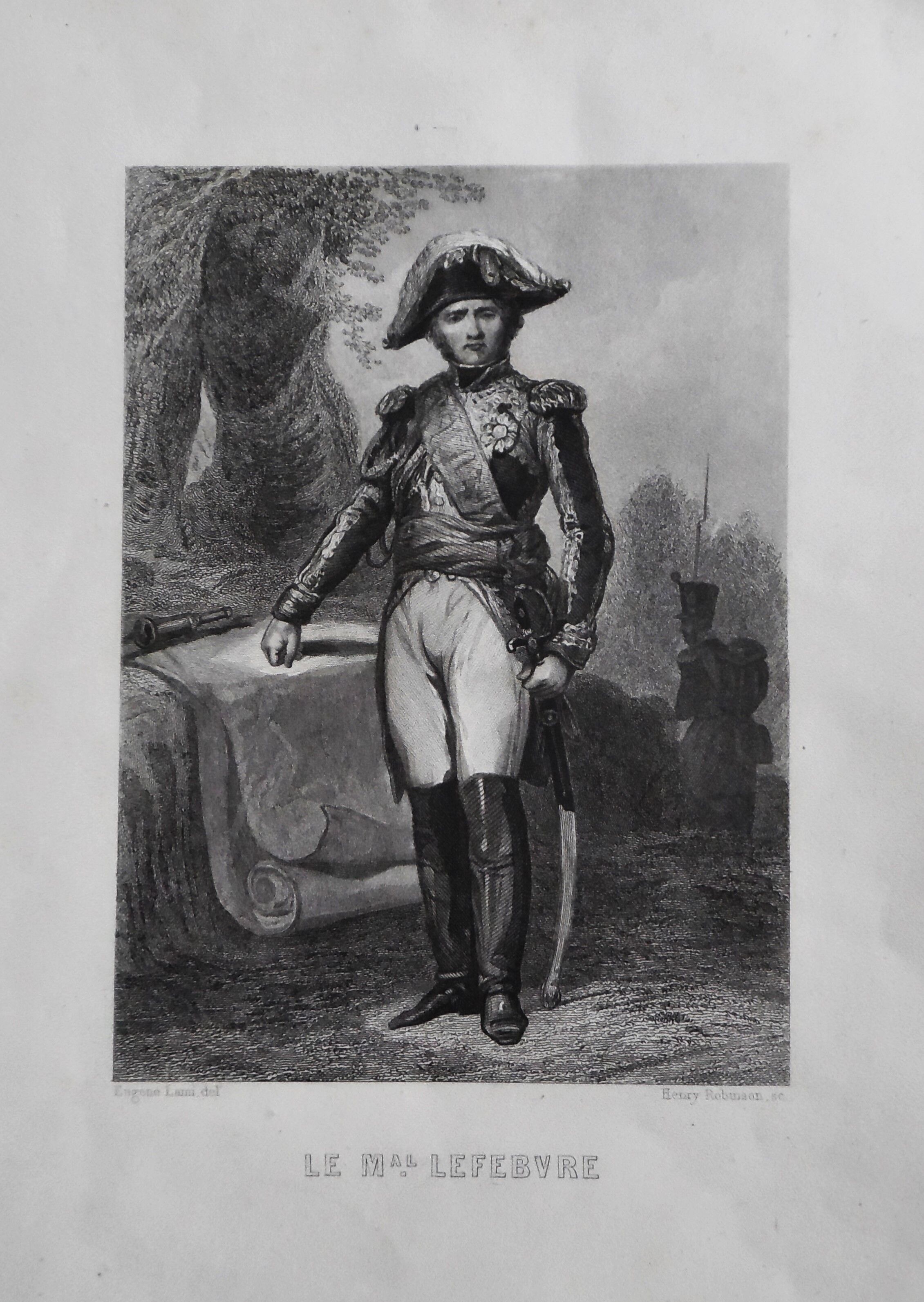 Engraving XIXth "'Marshal of Empire Lefebvre''