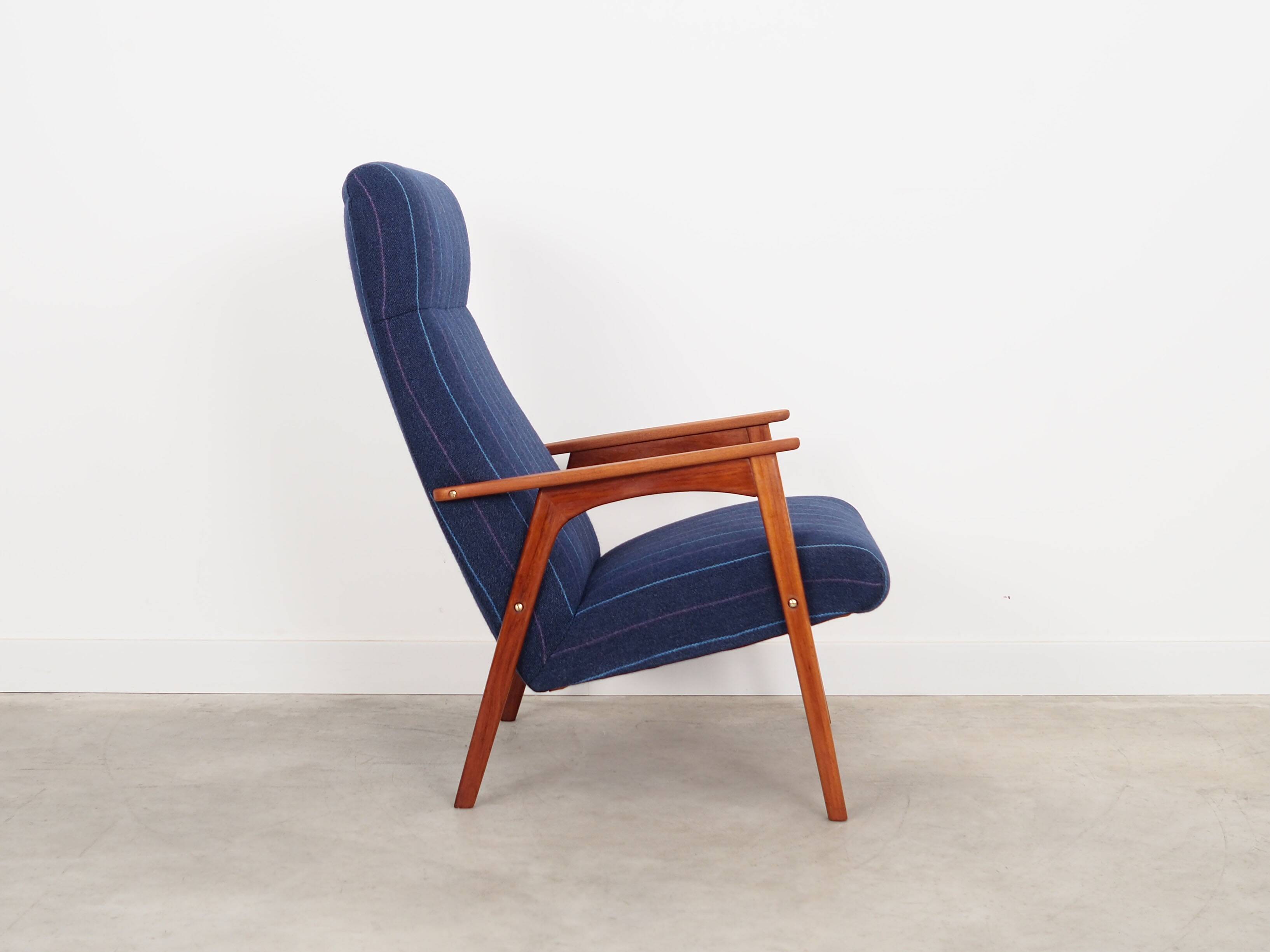 Fauteuil en teck, design danois, années 1970, production : Danemark