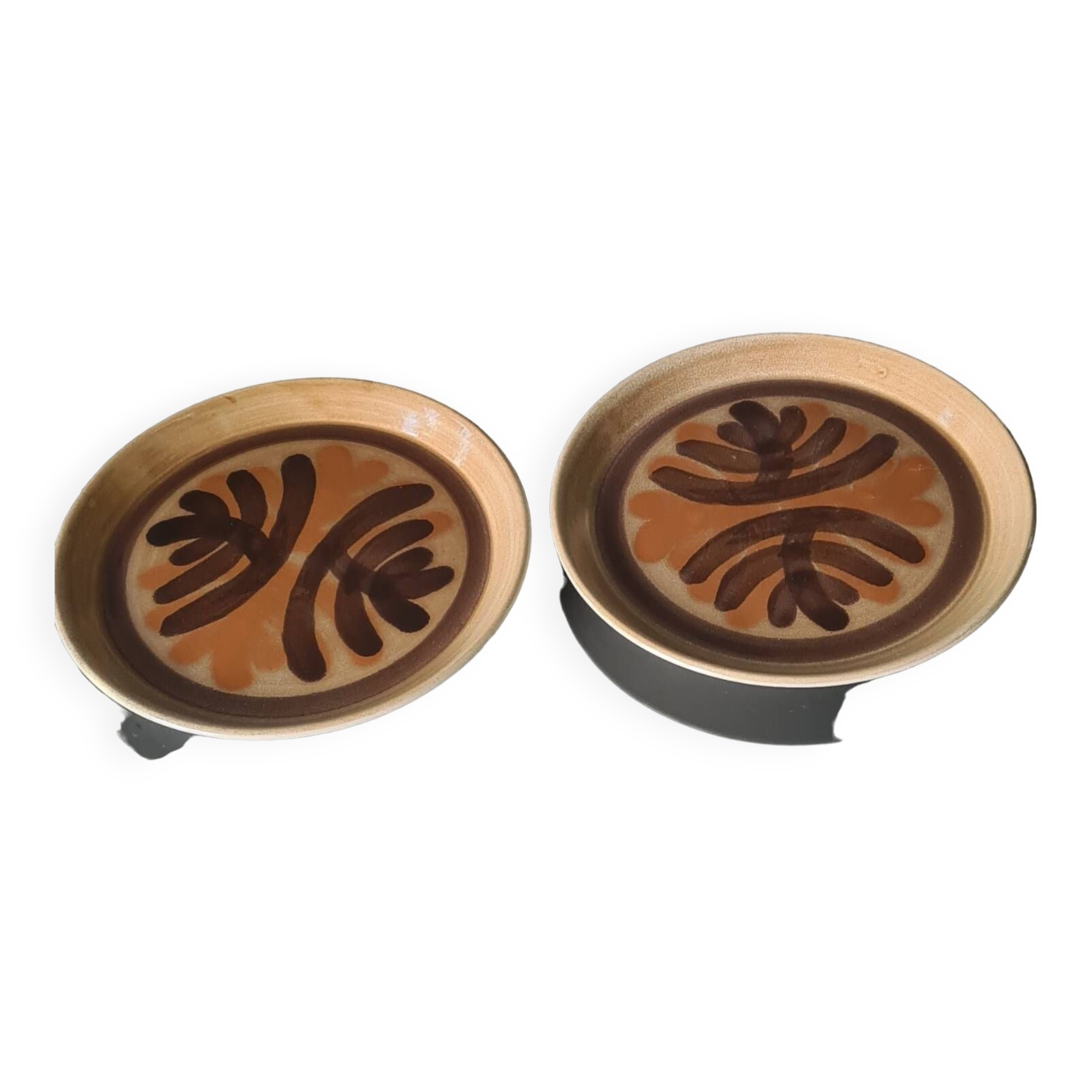 Set of 2 Pornic "Palmyre" plates