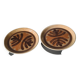 Set of 2 Pornic "Palmyre" plates