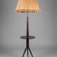 Mid-Century Modern Tripod Floor Lamp with Integrated Tray Table 1950s