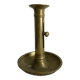 Gold-plated brass push-button candle holder
