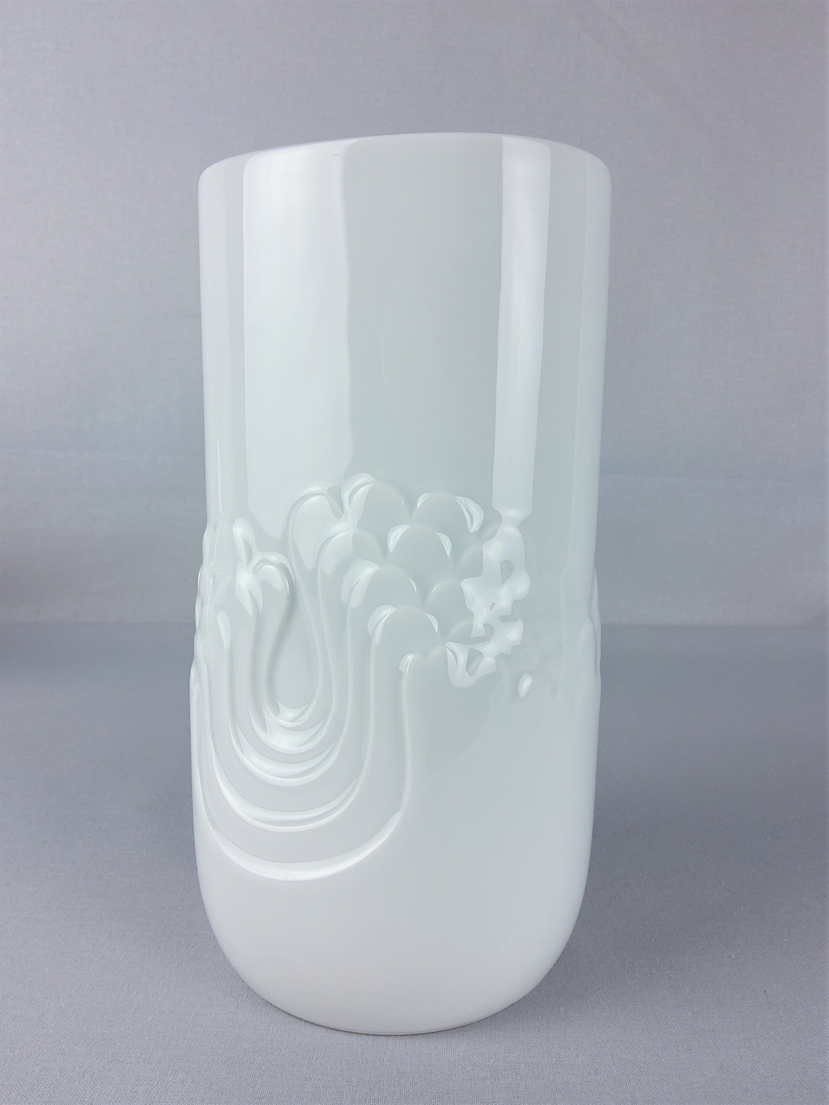 Thomas vintage porcelain white vase 1970