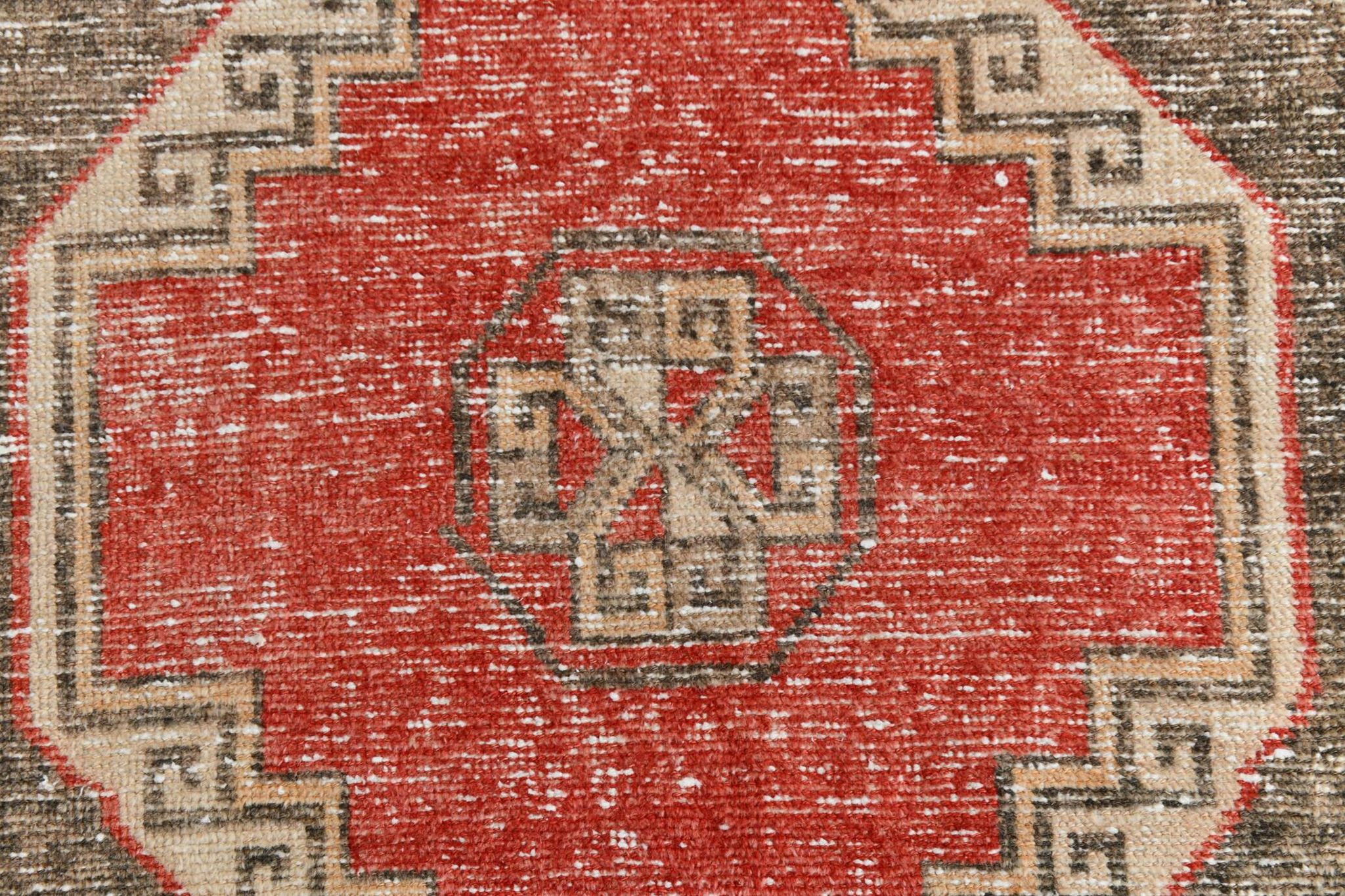3x10 Red Brown Tribal Pattern Vintage Runner Rug, 78x305Cm