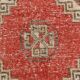 3x10 Red Brown Tribal Pattern Vintage Runner Rug, 78x305Cm