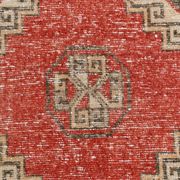 3x10 Red Brown Tribal Pattern Vintage Runner Rug, 78x305Cm