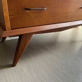 Vintage chest of drawers with splayed legs