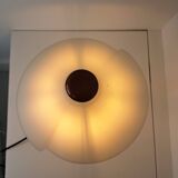 Vintage hem glass lampshade bedside lamp