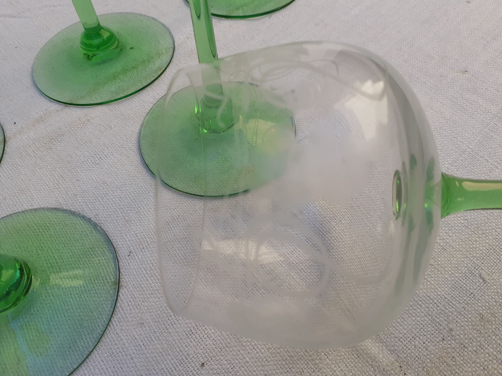 6 crystal glasses for Alsace wine
