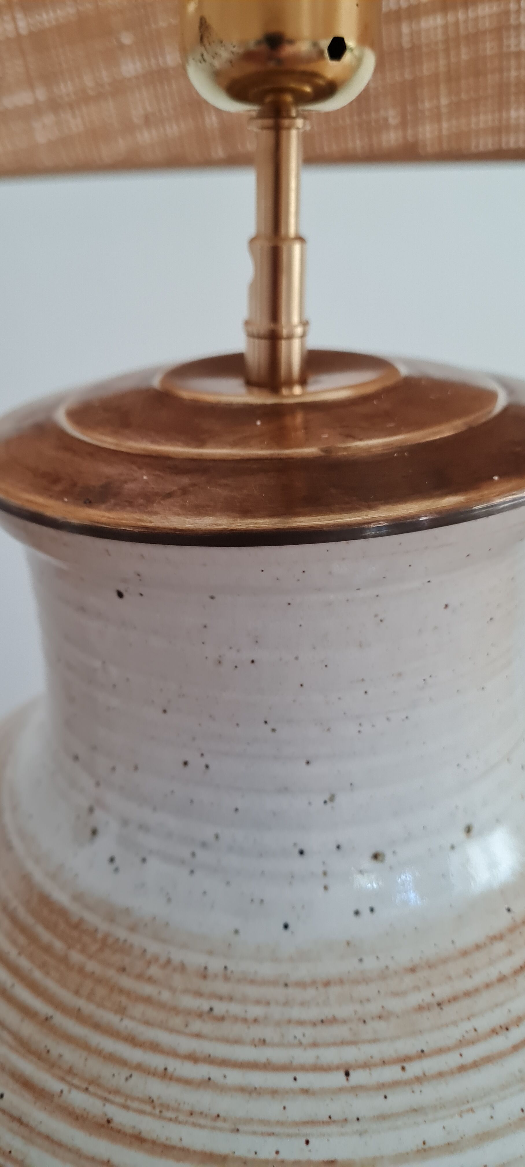 Circa stoneware lamp 50s