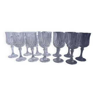 Crystal wine glasses