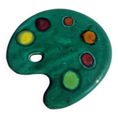 Ancien dessous de plat palette de couleurs Vallauris